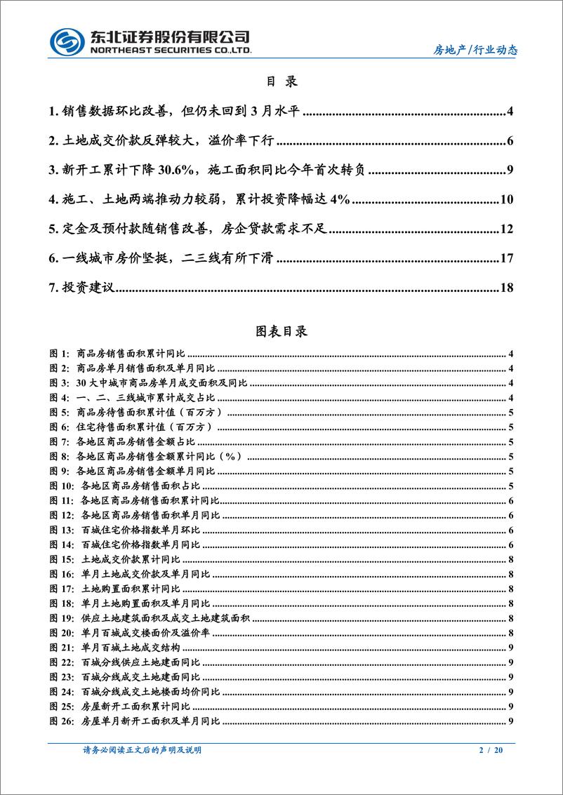 《房地产行业5月统计局数据点评：销售、投资、到位资金环比改善，数据改善距实质改善仍需时间-20220620-东北证券-20页》 - 第3页预览图