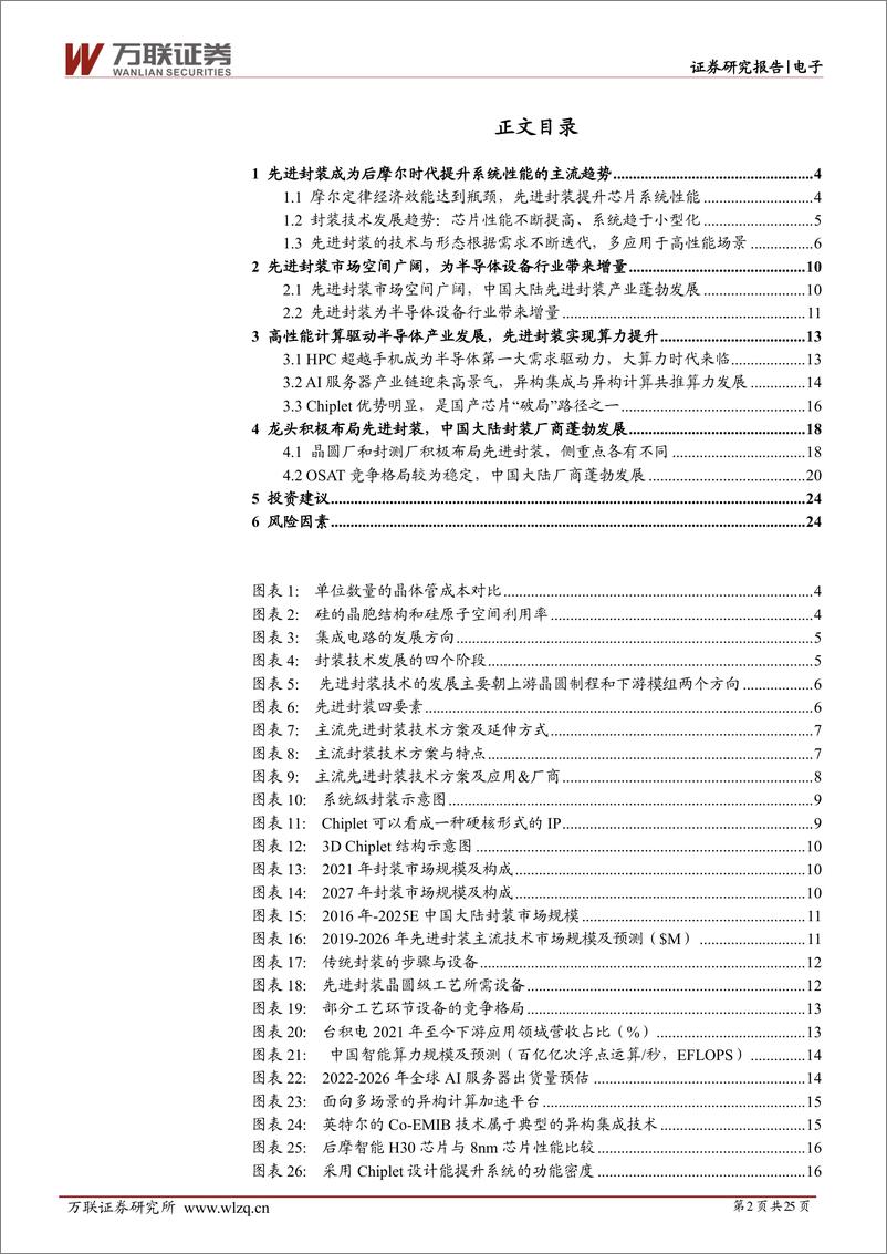 《电子行业深度报告：大算力时代下先进封装大有可为-20230609-万联证券-25页》 - 第3页预览图