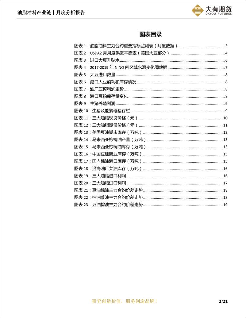 《油脂油料月度分析报告：贸易纷争辗转反复，价差机会仍是优选-20190304-大有期货-22页》 - 第4页预览图