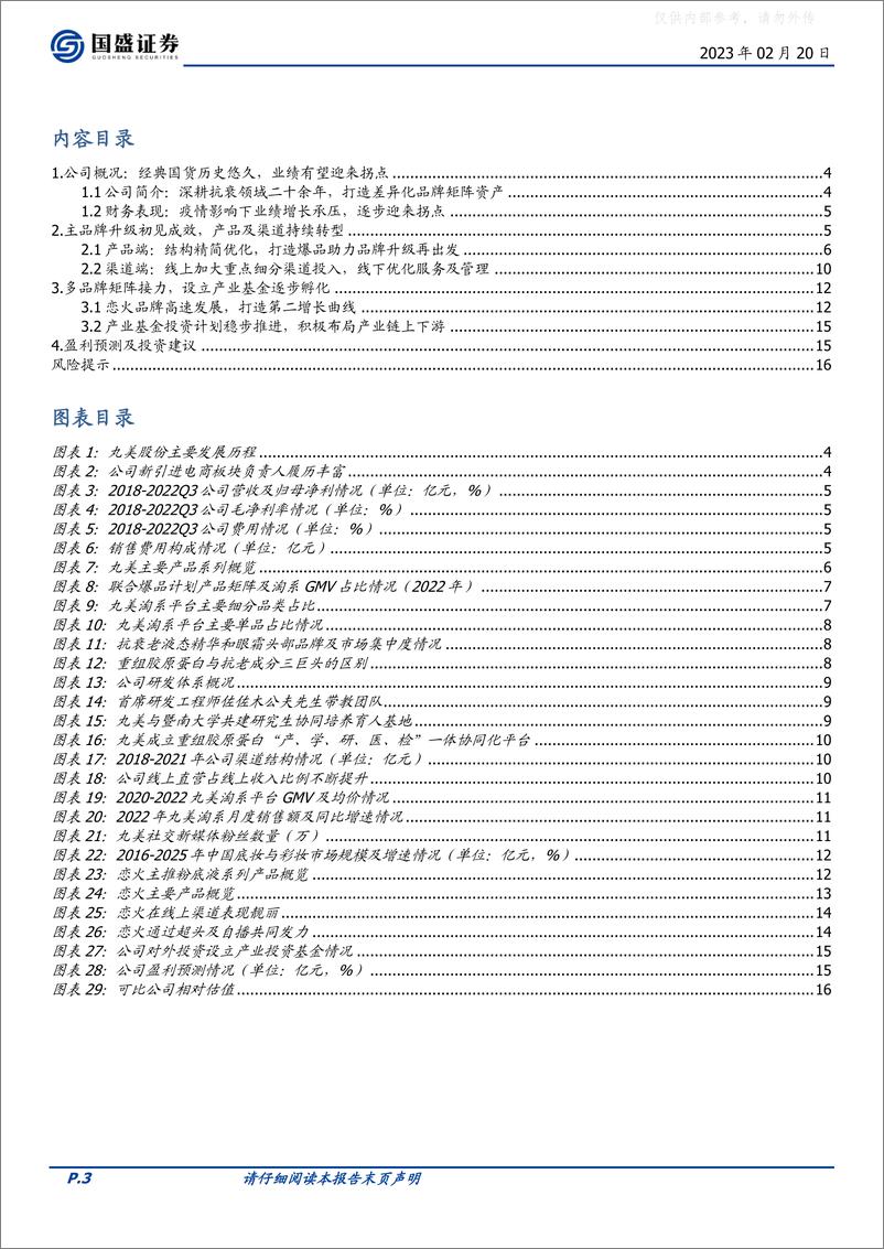 《国盛证券-丸美股份(603983)品牌升级成效渐显，业绩有望迎来拐点-230220》 - 第3页预览图