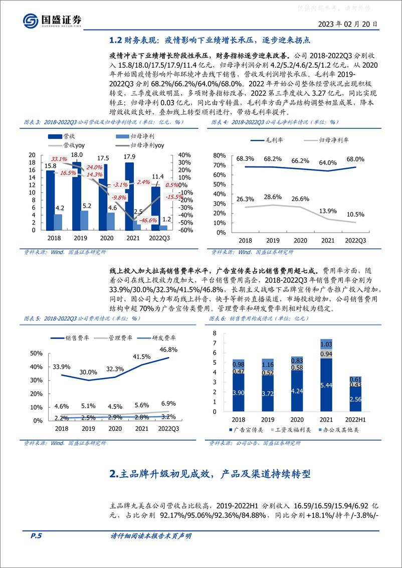 《国盛证券-丸美股份(603983)品牌升级成效渐显，业绩有望迎来拐点-230220》 - 第5页预览图