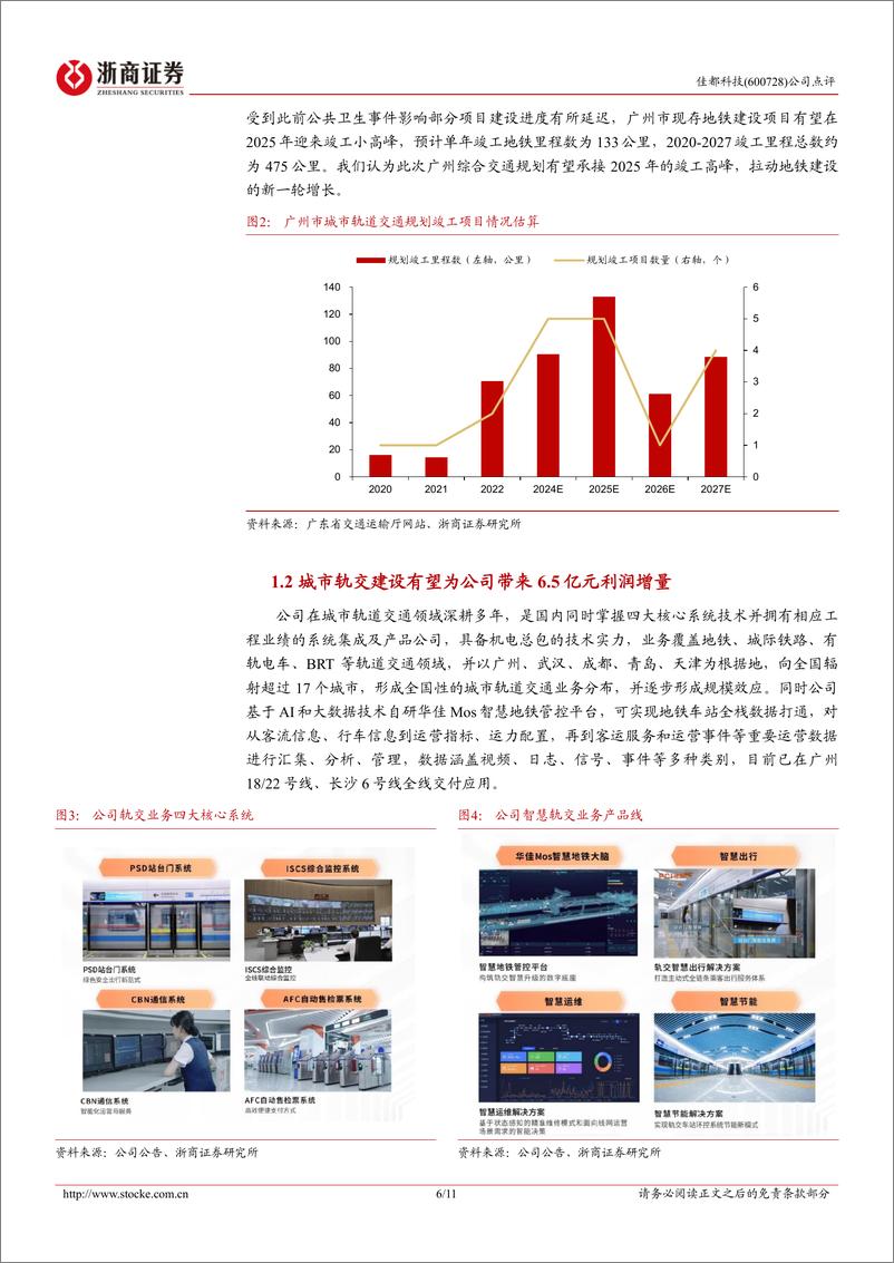 《佳都科技(600728)点评报告：广州交通新蓝图，轨交业务迎重大利好-241124-浙商证券-11页》 - 第6页预览图