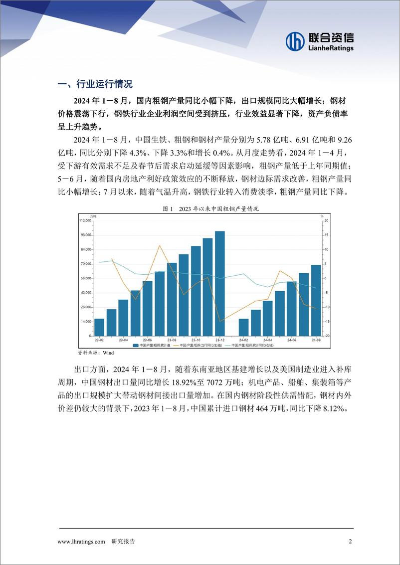 《2024年上半年钢铁行业信用风险总结与展望》 - 第2页预览图