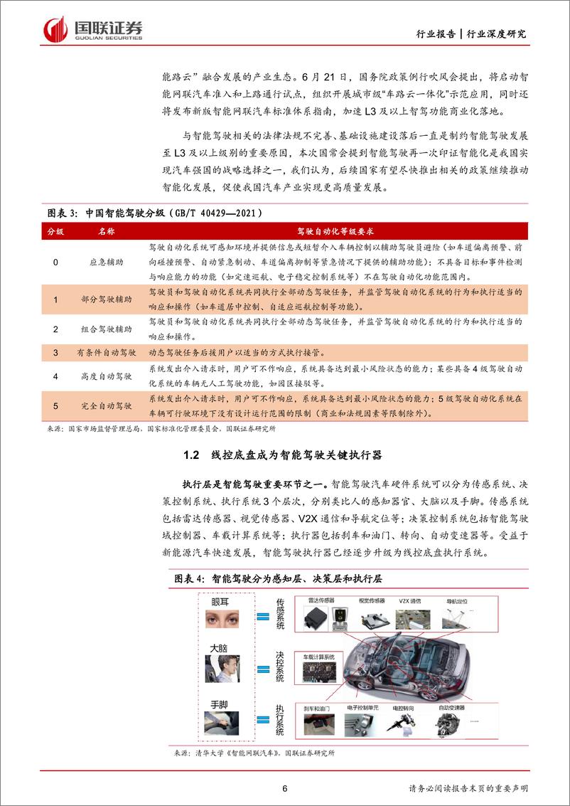 《汽车行智能汽车系列（线控制动篇）：高级智驾关键执行器，国产替代崛起正当时-20230711-国联证券-28页》 - 第7页预览图