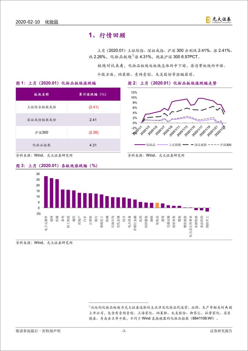 《化妆品行业月报：2019化妆品零售增13％，春节影响1月线上销售降10%-20200210-光大证券-21页》 - 第4页预览图