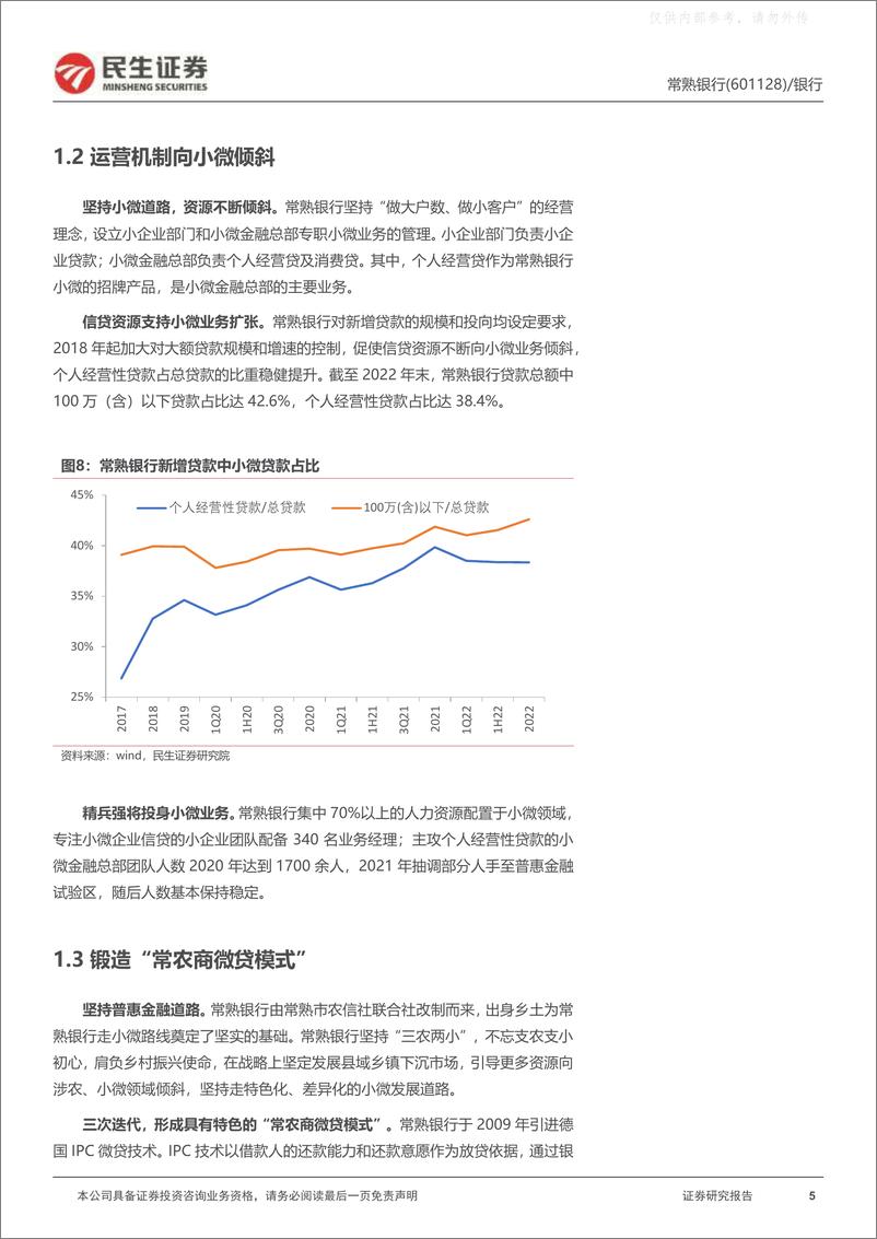 《民生证券-常熟银行(601128)深度报告：三年龙场悟道，微贷苦尽甘来-230504》 - 第5页预览图