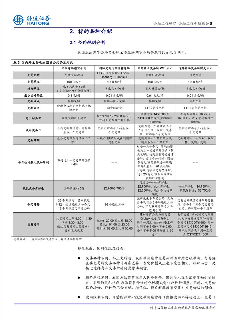 《海通证2018032FICC系列研究之九：原油期货指南》 - 第8页预览图