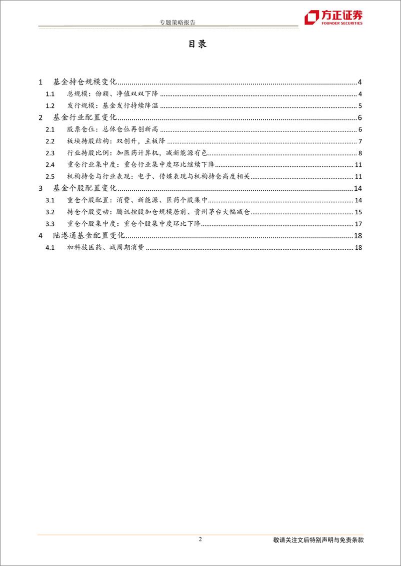 《2022年四季度基金持仓分析：仓位新高，加医药计算机、减新能源有色-20230129-方正证券-21页》 - 第3页预览图