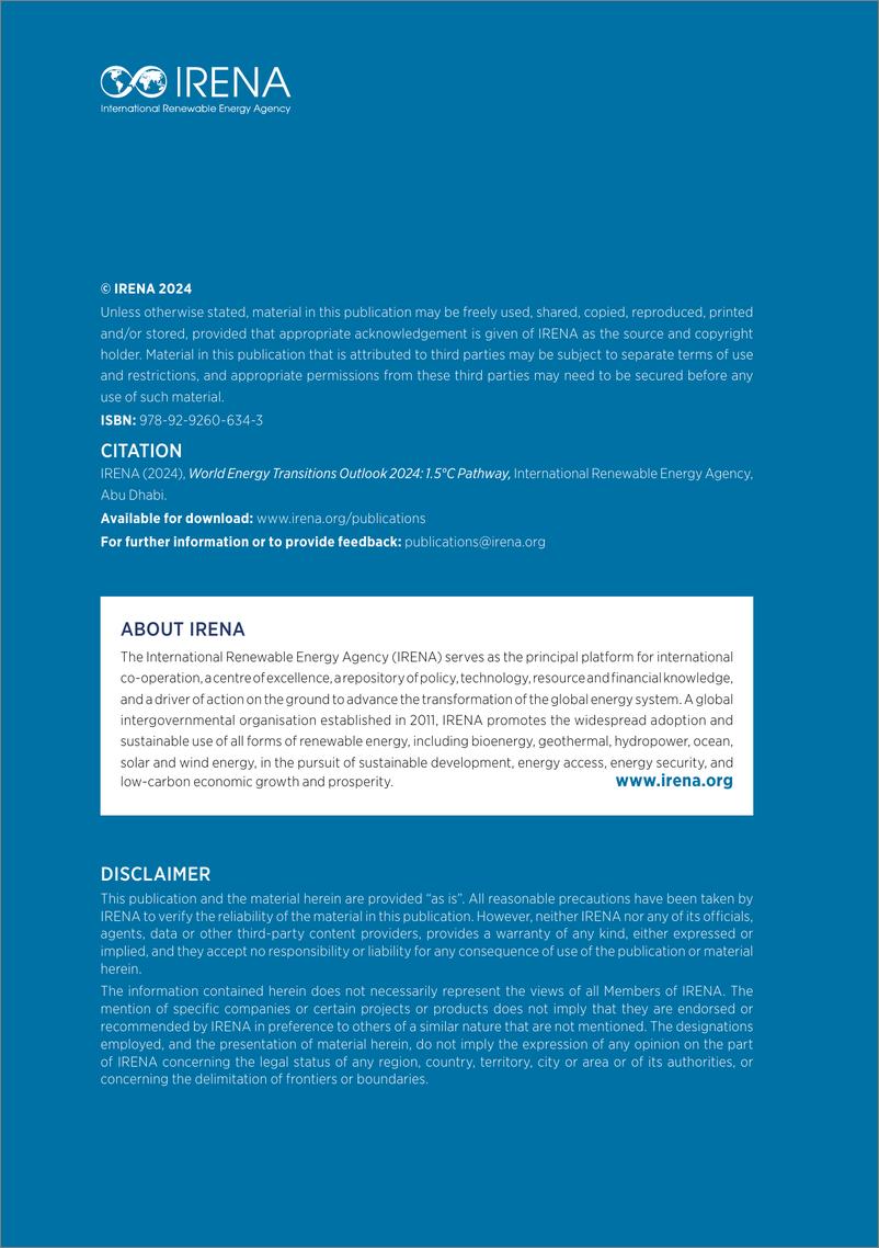 《IRENA-2024年世界能源转型展望（英）-142页》 - 第2页预览图