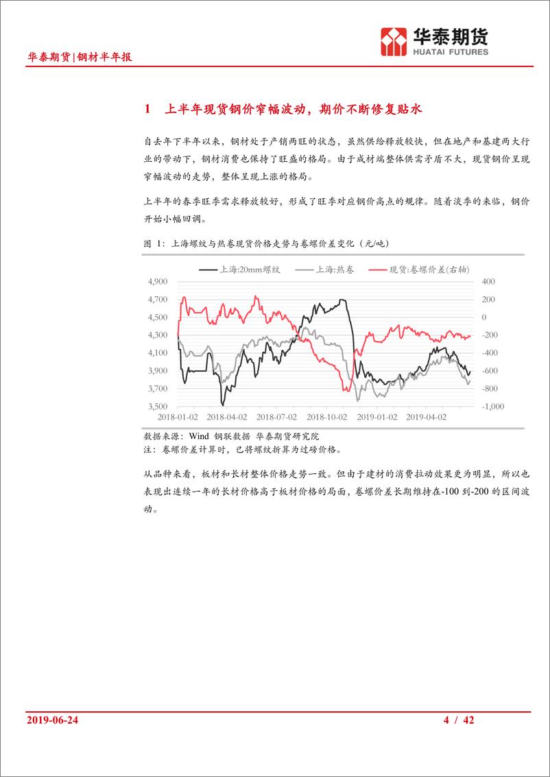 《钢材半年报：消费无忧，成本支撑，成材上涨为主旋律-20190624-华泰期货-42页》 - 第5页预览图