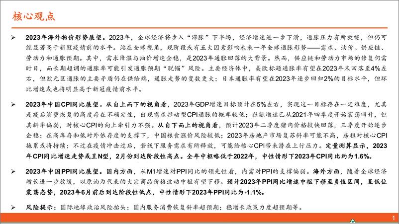 《宏观深度报告：2023年国内外物价展望-20221220-平安证券-49页》 - 第3页预览图