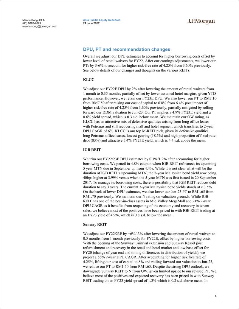 《J.P.摩根-亚太地区房地产行业-马来西亚房地产投资信托基金：风起云涌-2022.6.24-22页》 - 第6页预览图