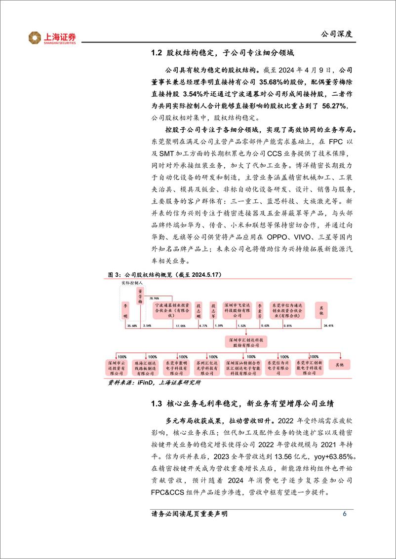 《汇创达-300909.SZ-笔电键盘背光模组龙头，外延收购＋布局CCS模组打开成长天花板-20240525-上海证券-25页》 - 第6页预览图