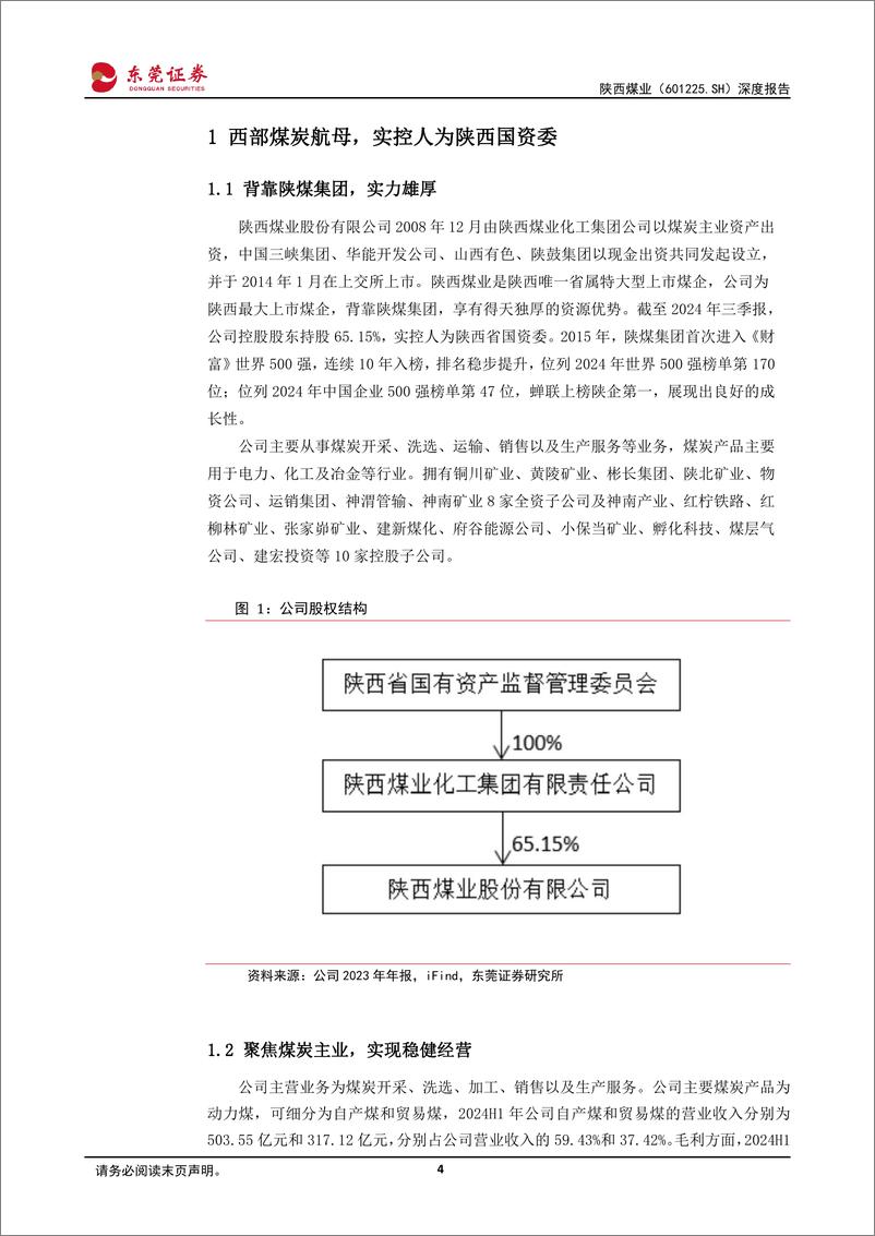 《陕西煤业(601225)深度报告：煤炭龙头布局煤电联营，高分红凸显投资价值-241230-东莞证券-24页》 - 第4页预览图