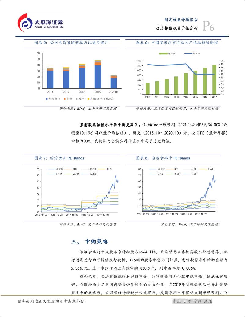 《洽洽转债投资价值分析：瓜子+坚果双主线发展的龙头企业，建议积极申购-20201020-太平洋证券-10页》 - 第7页预览图