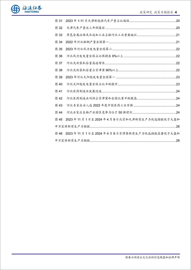 《京津冀区域经济专题报告：新质生产力引领，协同发展新征程-240411-海通证券-27页》 - 第4页预览图