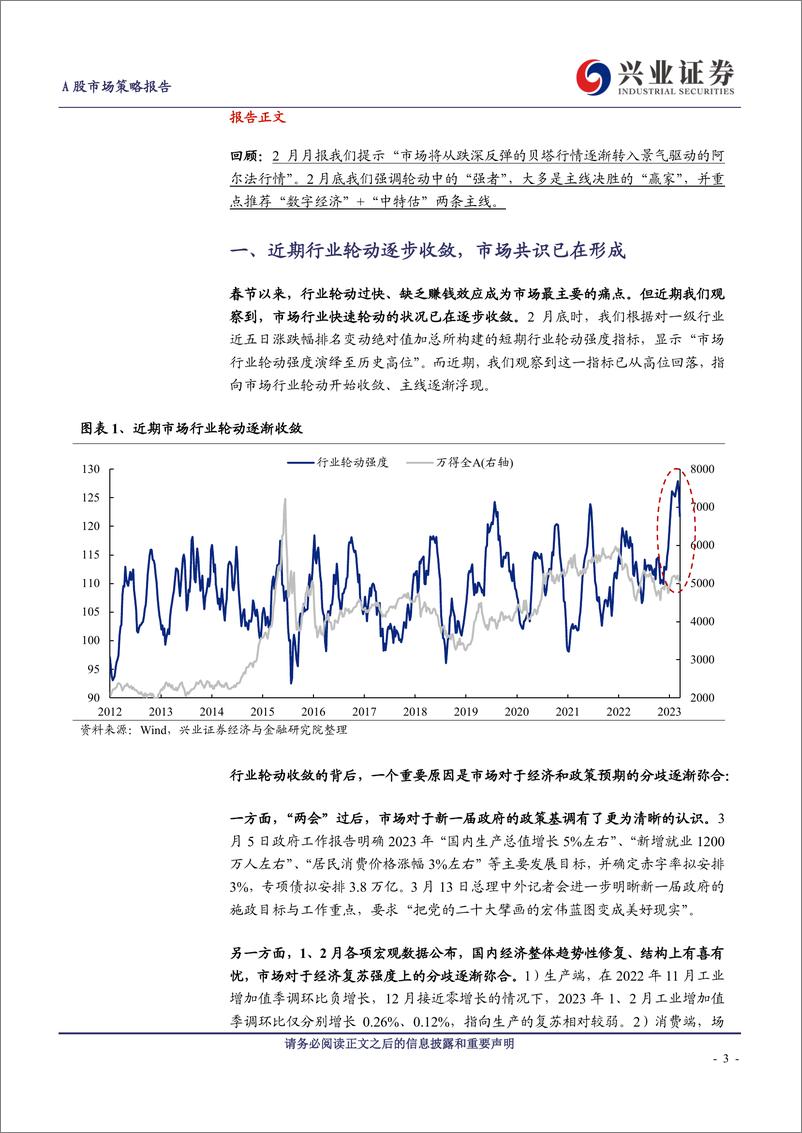 《A股策略展望：轮动收敛、共识渐成，两条主线交相辉映-20230319-兴业证券-17页》 - 第4页预览图