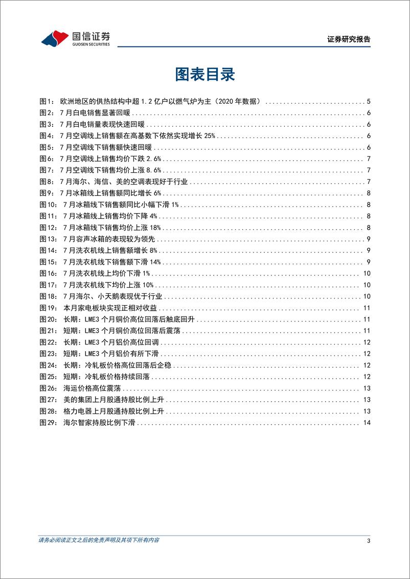 《页家电行业2022年8月投资策略：欧盟削减天然气用量协议生效有望加速热泵需求爆发，7月白电销售持续回暖-20220815-国信证券-18》 - 第4页预览图