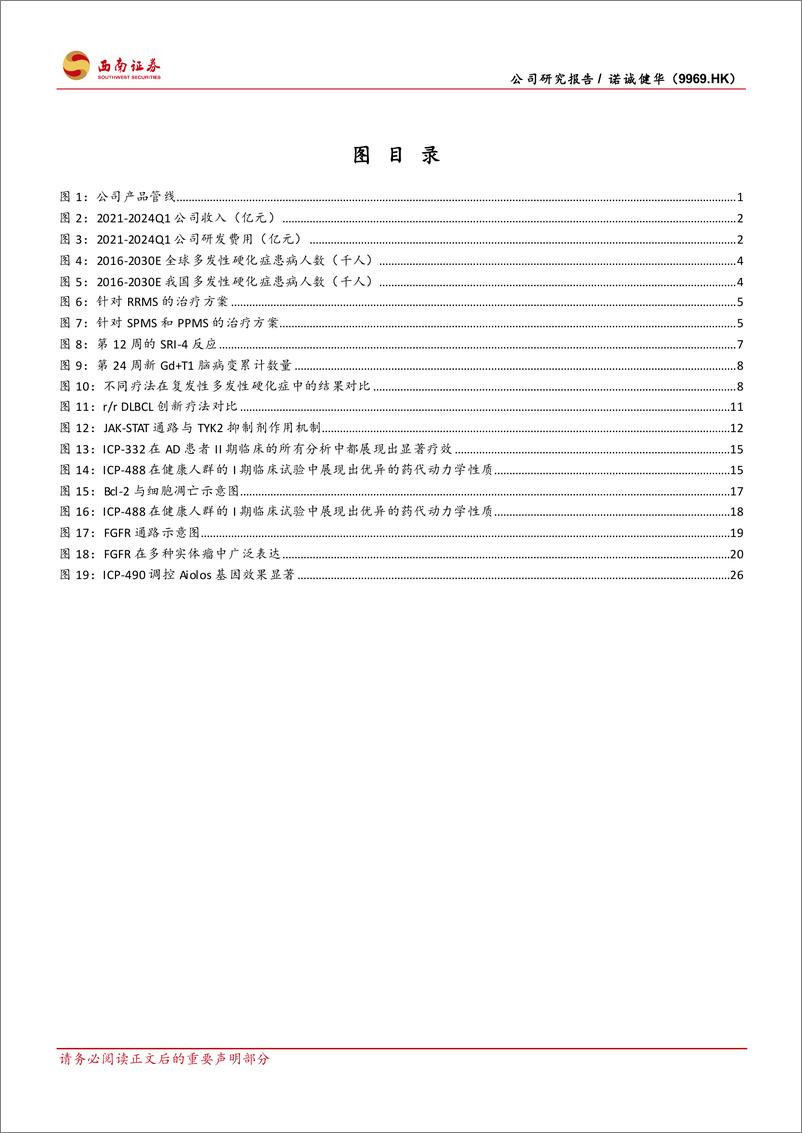 《西南证券-诺诚健华-9969.HK-商业化渐入佳境，多款药物处于关键性临床》 - 第3页预览图