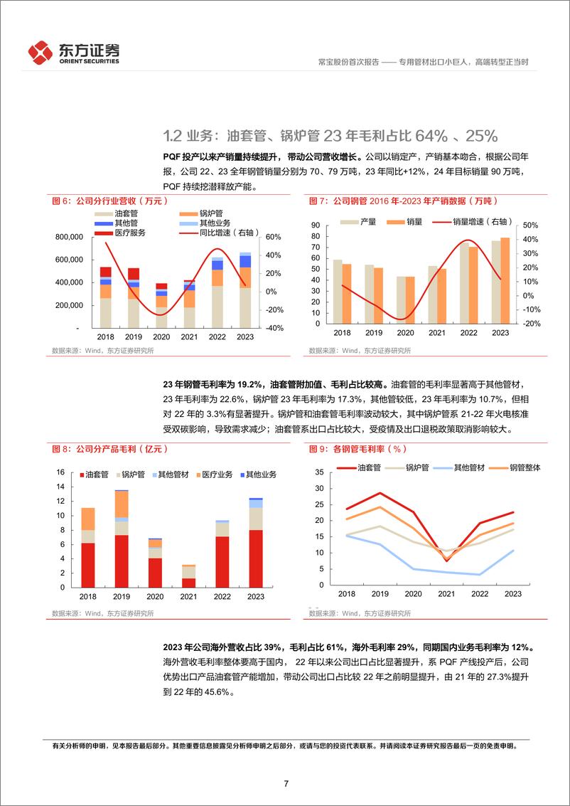 《常宝股份(002478)首次覆盖报告：专用管材出口小巨人，高端转型正当时-240506-东方证券-21页》 - 第7页预览图