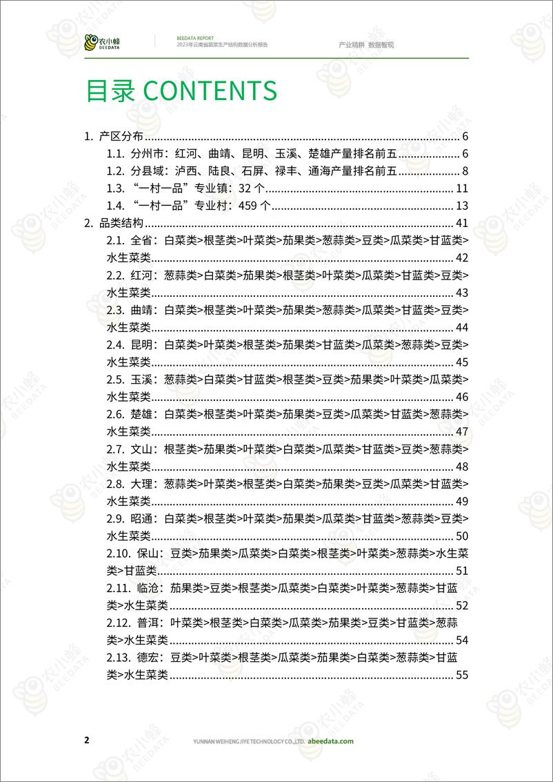 《2023年云南省蔬菜生产结构数据分析报告-74页》 - 第5页预览图