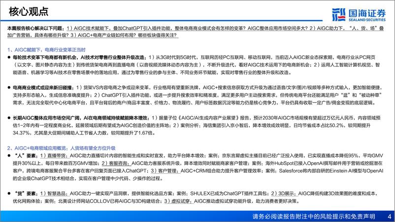 《AIGC电商行业专题报告变革正当时人货场有望全方位升级-23040757页》 - 第4页预览图