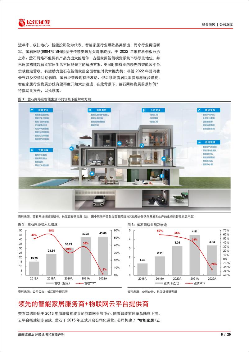 《长江证券-萤石网络(688475)以智能硬件为基，乘云端平台而上-230529》 - 第6页预览图