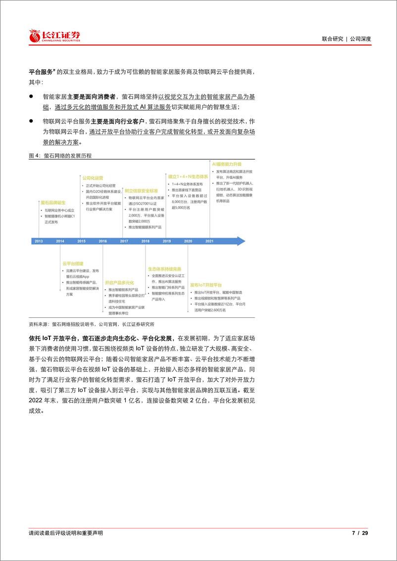 《长江证券-萤石网络(688475)以智能硬件为基，乘云端平台而上-230529》 - 第7页预览图