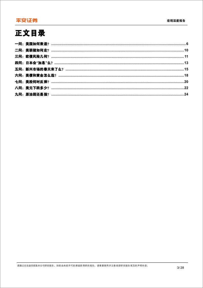 《宏观深度报告：2023海外经济与市场九问-20230213-平安证券-28页》 - 第4页预览图