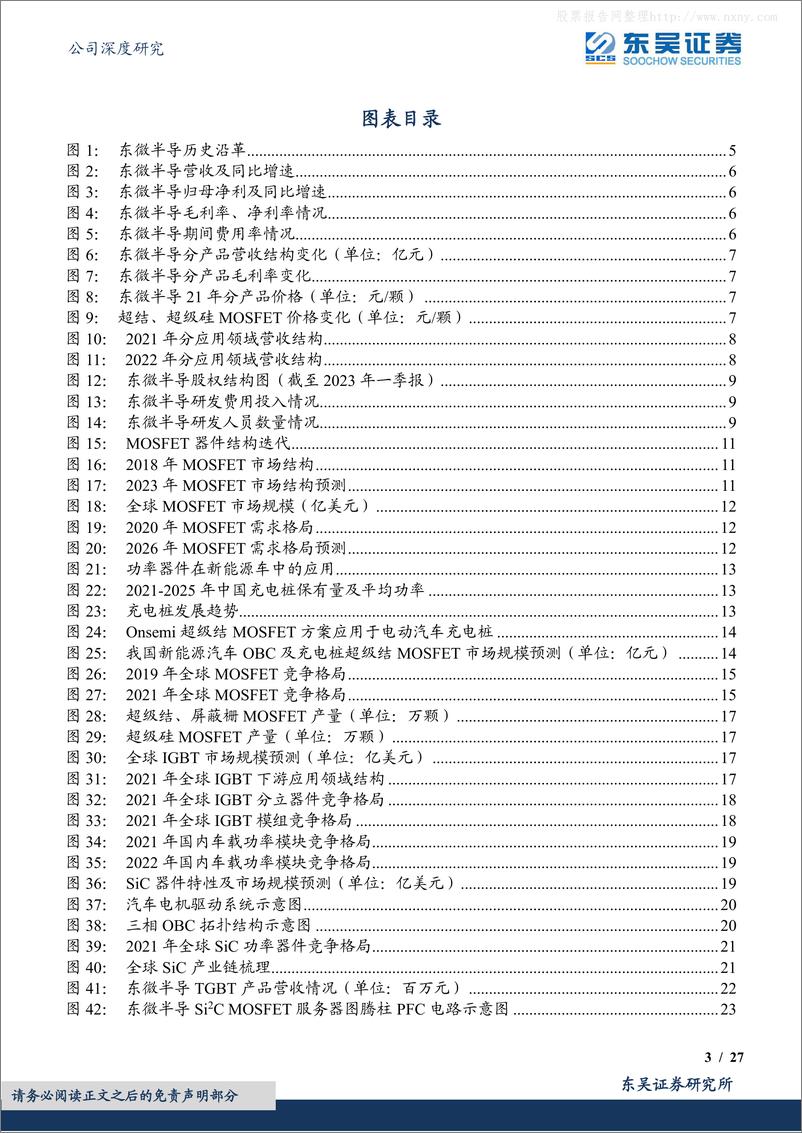 《东吴证券-东微半导(688261)高性能功率器件技术创新引领者，新品放量打开成长天花板-230629》 - 第3页预览图