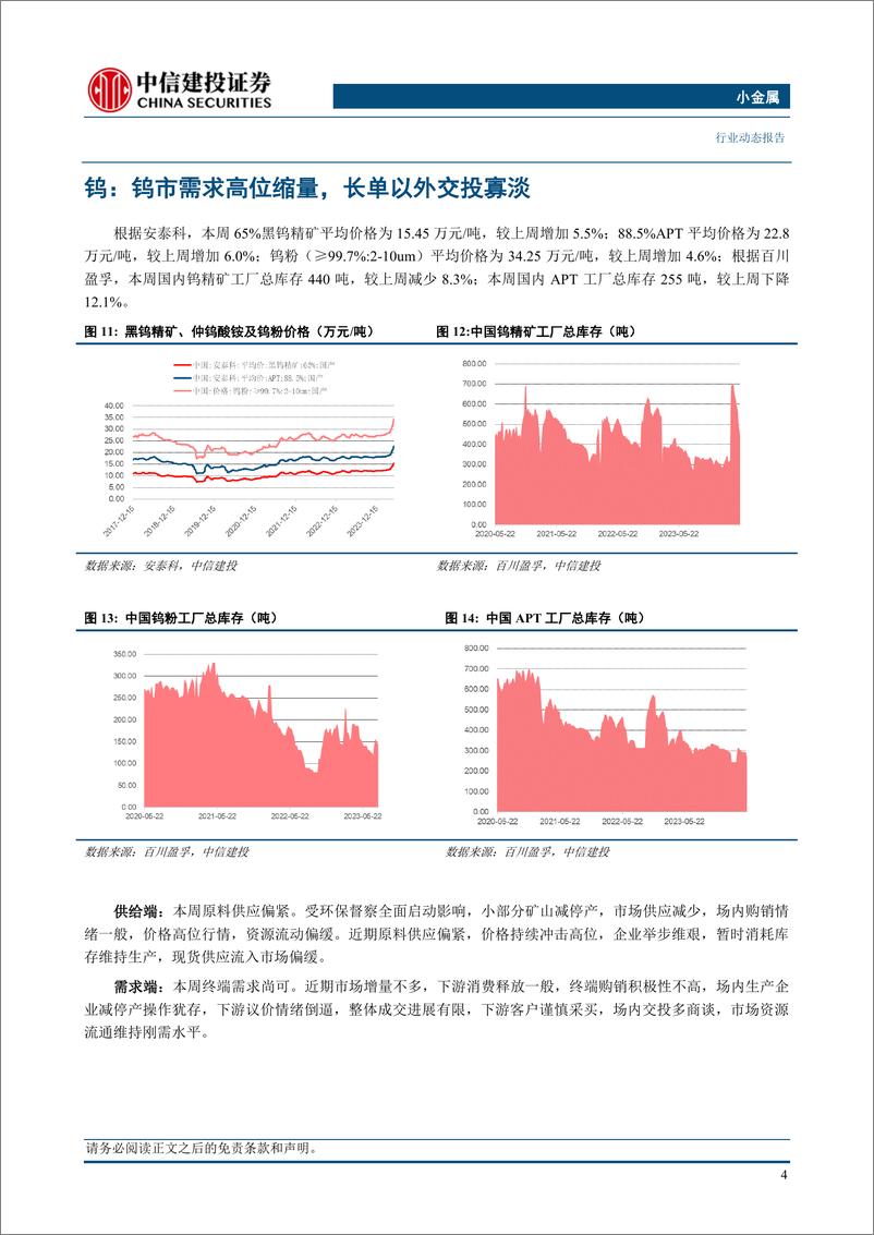 《小金属行业：供需共振锑价突破上行，供给担忧消除钼标的估值中枢有望上移-240519-中信建投-10页》 - 第6页预览图