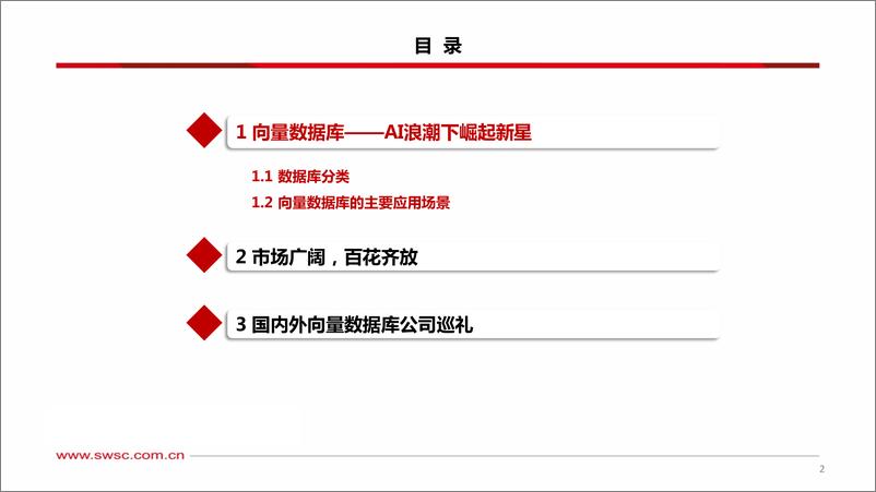 《人工智能专题研究-向量数据库-AI时代的技术基座-西南证券》 - 第3页预览图