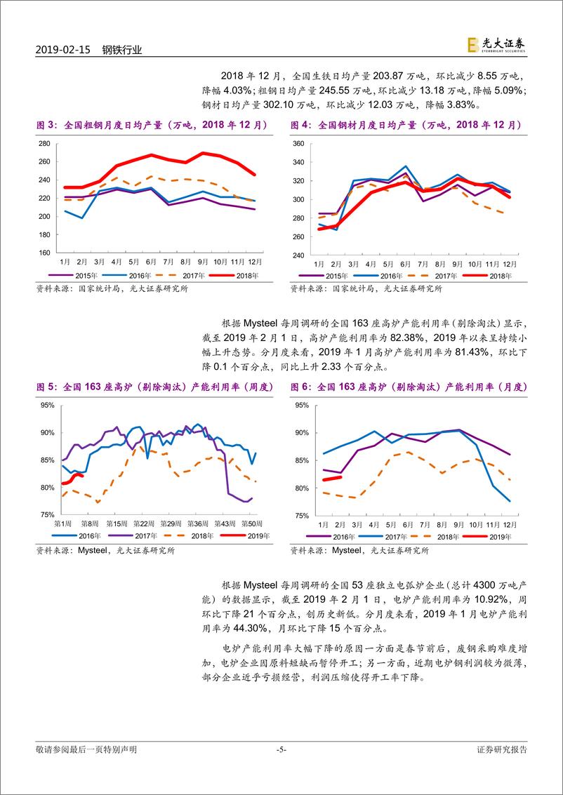 《钢铁行业动态跟踪报告：高低品铁矿价差创两年新低，高股息低估值个股受青睐-20190215-光大证券-18页》 - 第6页预览图