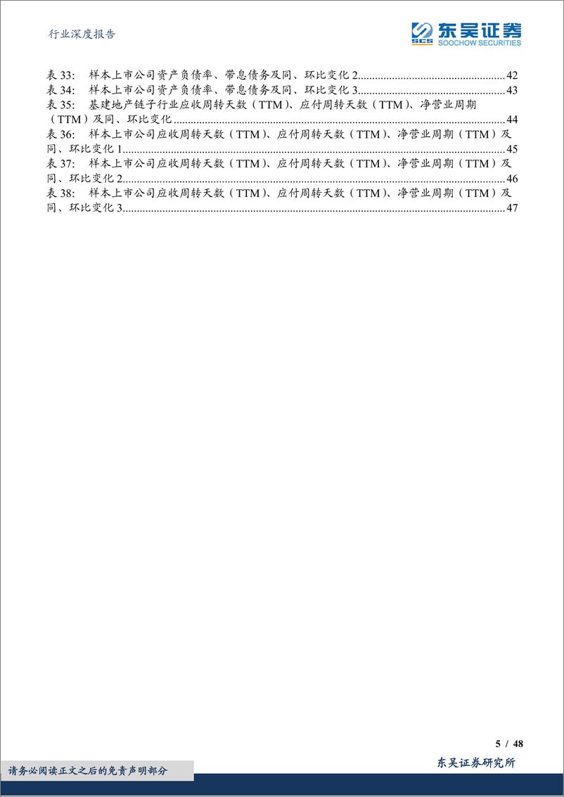 《建筑材料行业深度报告：解读基建地产链2023年三季报，盈利能力低位波动，下游现金流紧张制约资产负债表修复速度-20231102-东吴证券-48页》 - 第6页预览图