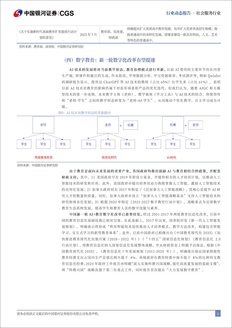 《社会服务行业二十届三中全会教育领域关注点与政策脉络：聚焦支持创新体制机制，民办教育政策趋稳-240722-银河证券-11页》 - 第6页预览图