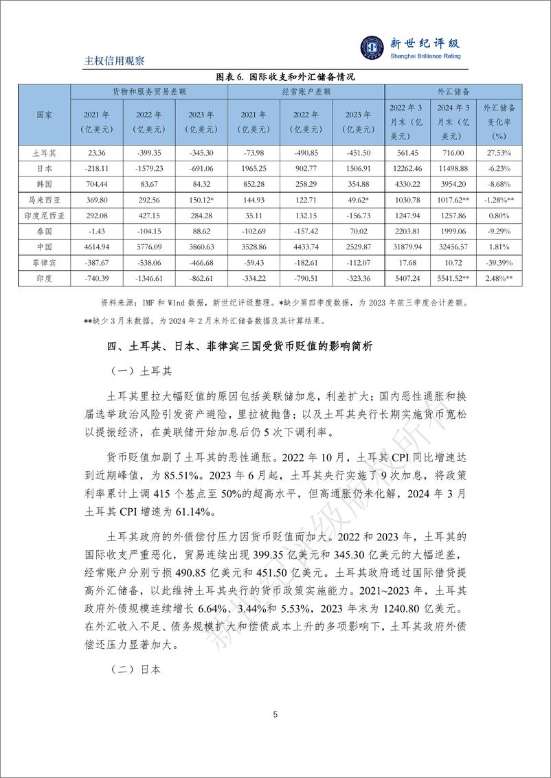 《亚洲货币贬值加剧部分国家的通胀和债务压力-9页》 - 第5页预览图