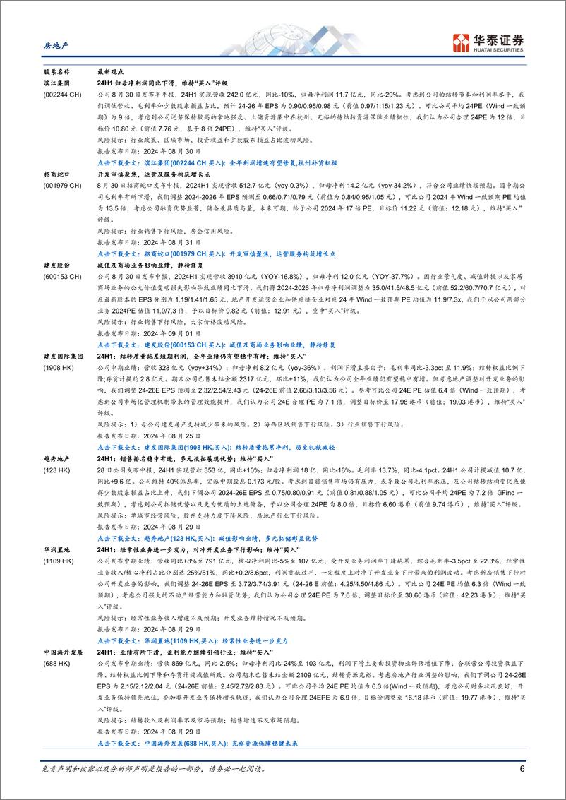 《房地产行业动态点评：六维跟踪楼市复苏月报(2024-08)-240902-华泰证券-11页》 - 第6页预览图