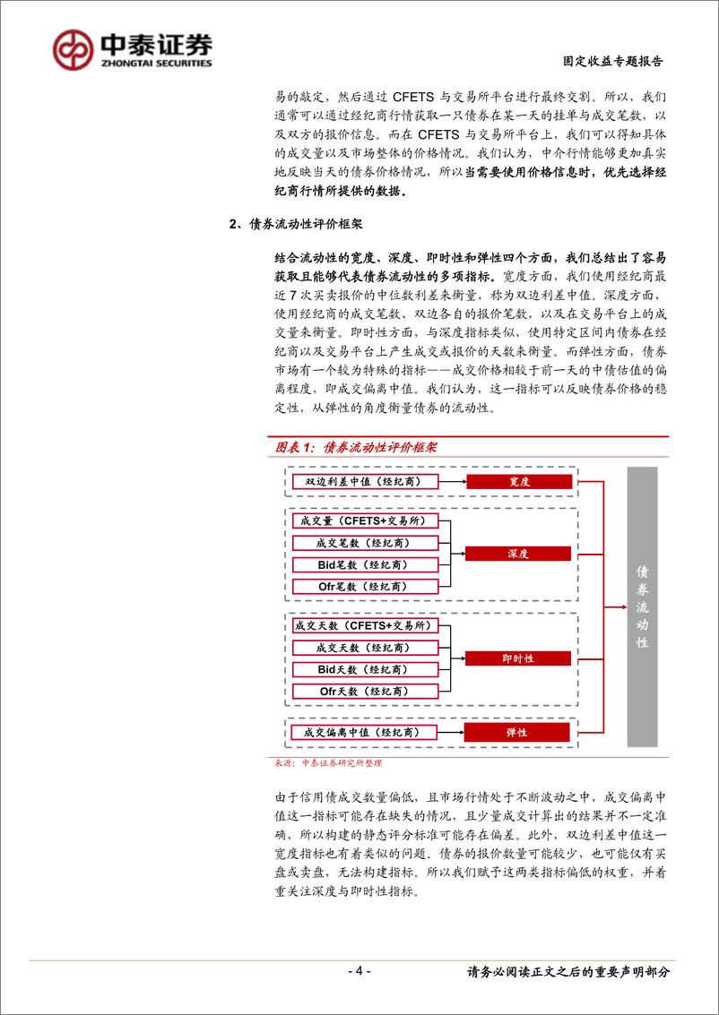 《固定收益专题报告：如何构建信用债流动性评价体系？-20230721-中泰证券-15页》 - 第5页预览图