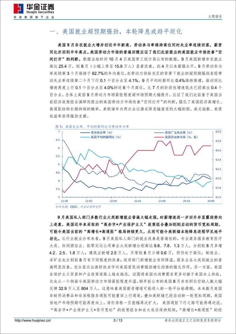 《国庆假期宏观综述：全球风云再起，市场影响几何？-241005-华金证券-13页》 - 第3页预览图