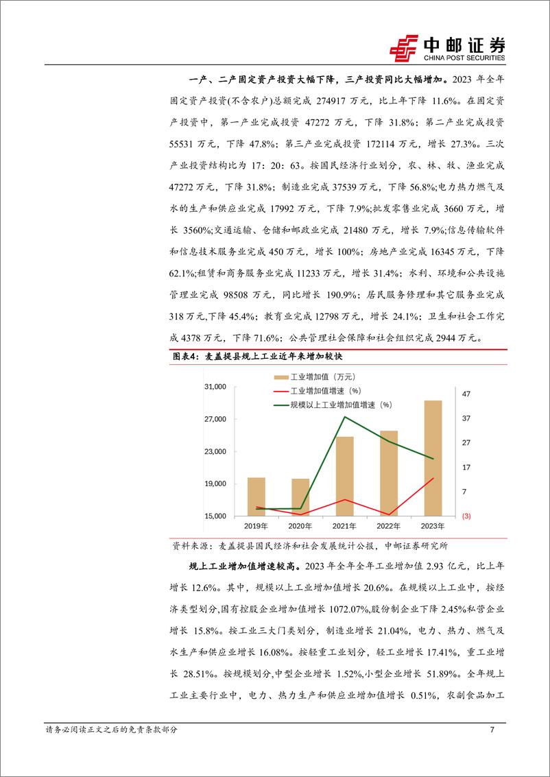 《中邮证券-区域经济研究报告_新疆麦盖提_刀郎文化之乡_农业文旅大县》 - 第7页预览图