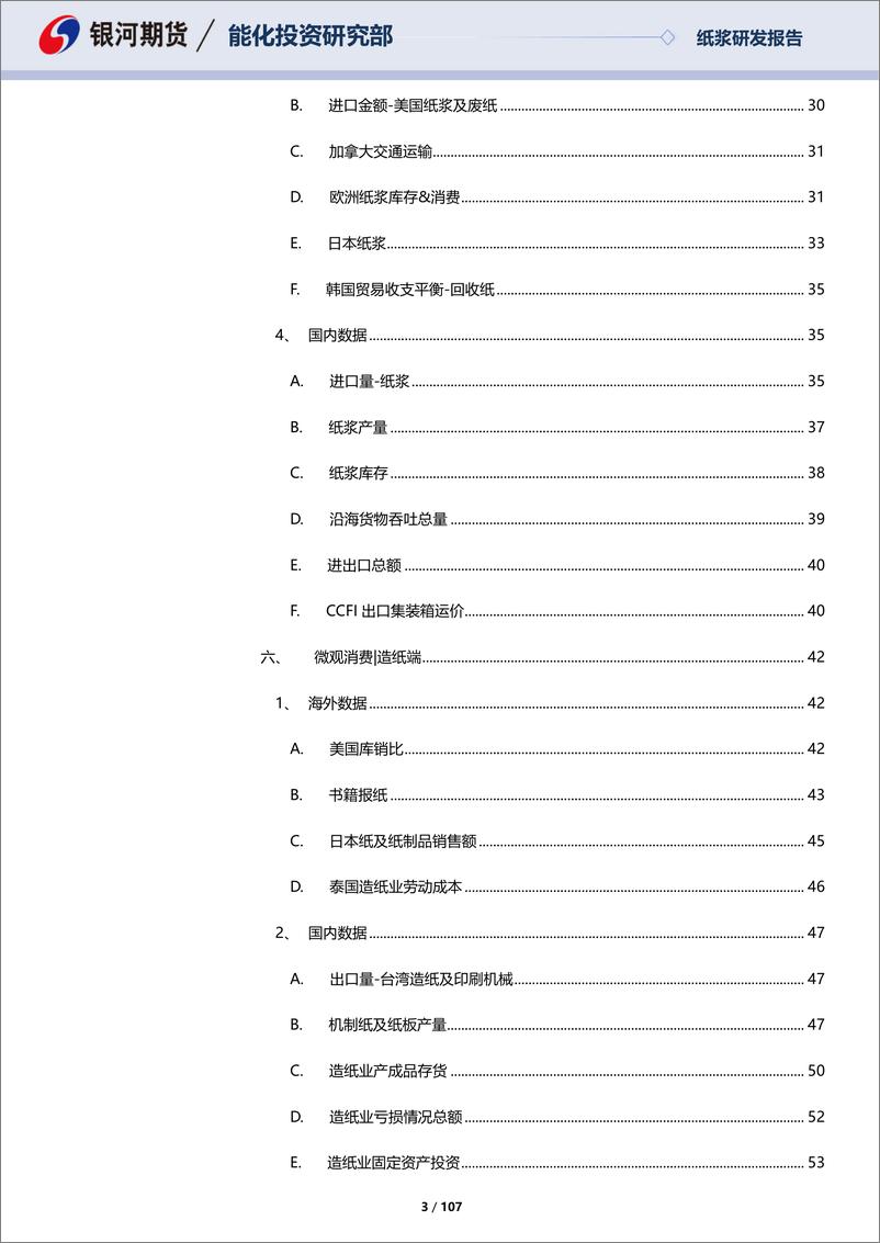 《纸浆月报：国内造纸温和复苏，欧洲消费延续疲软-20231029-银河期货-107页》 - 第4页预览图