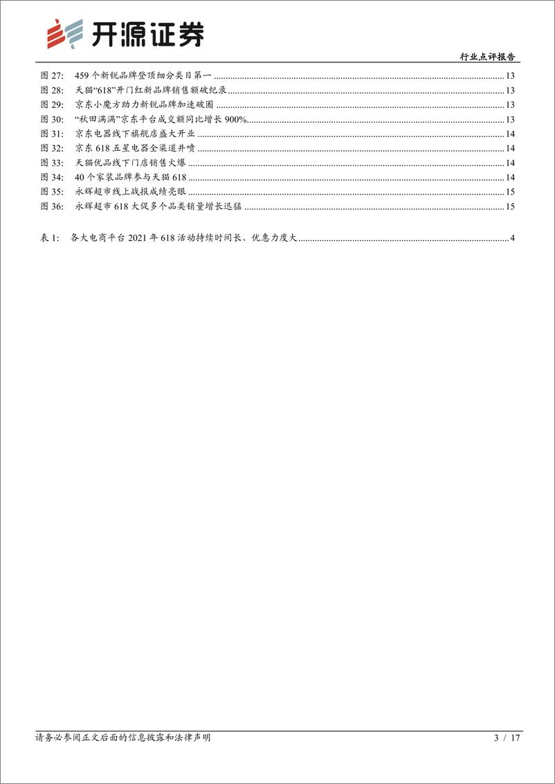 《商业贸易行业点评报告：618解析，新老平台各有精彩，“颜值经济”高景气-20210625-开源证券-17页》 - 第3页预览图