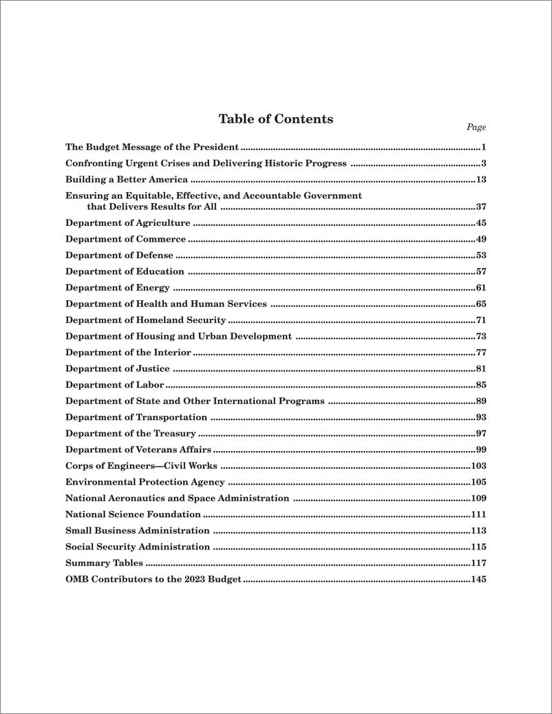 《2023财年美国政府财政预算（英）-158页》 - 第5页预览图