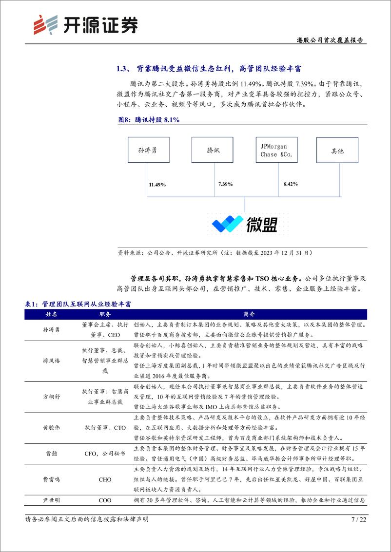 《开源证券-微盟集团-2013.HK-港股公司首次覆盖报告：SaaS大客化驱动增长，广告受益视频号红利》 - 第7页预览图