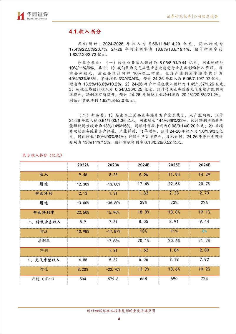 《浙江自然(605080)主业迎来拐点，新品类进入放量周期-241123-华西证券-13页》 - 第8页预览图