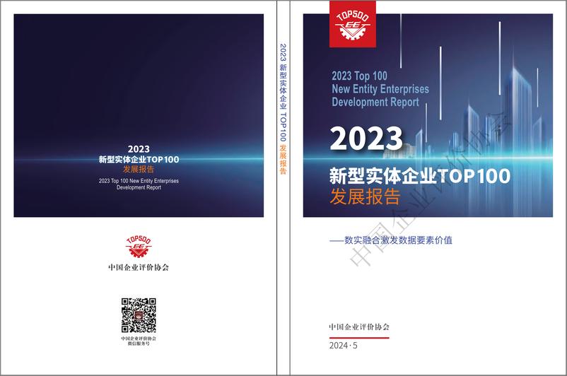 《2023中国实体企业TOP100发展报告-中国企业评价协会》 - 第1页预览图