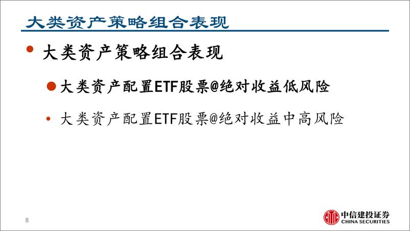 《大类资产配置和A股相对收益策略模拟组合跟踪：A股回调，大类资产配置策略稳定正收益-250113-中信建投-24页》 - 第8页预览图