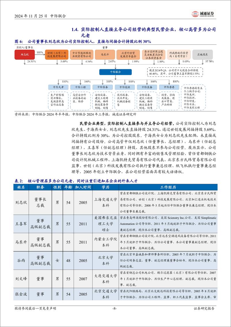 《中际联合(605305)首次覆盖报告：深耕高空作业设备，助力风电行业便捷安全，高盈利与高成长兼备-241125-诚通证券-31页》 - 第8页预览图