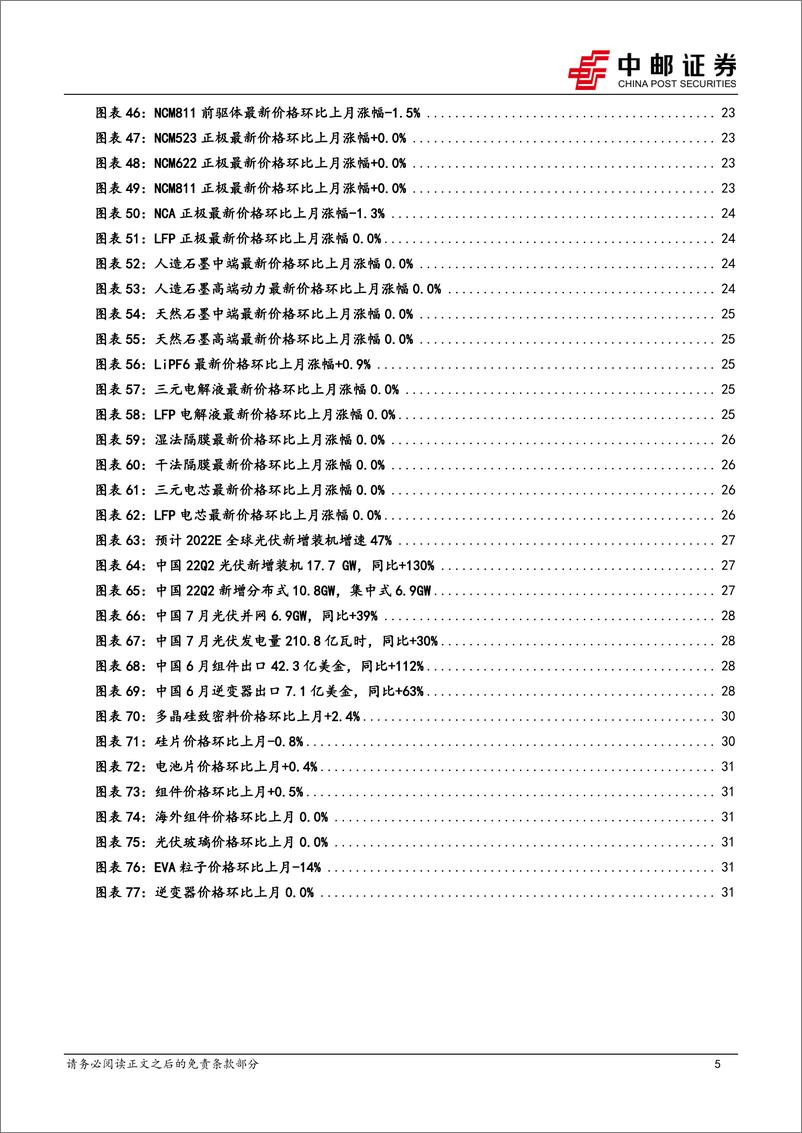 《新能源行业月报（2022年8月）：7月销量高增，预计8月环比亮眼，需求逐季抬升-20220829-中邮证券-34页》 - 第6页预览图