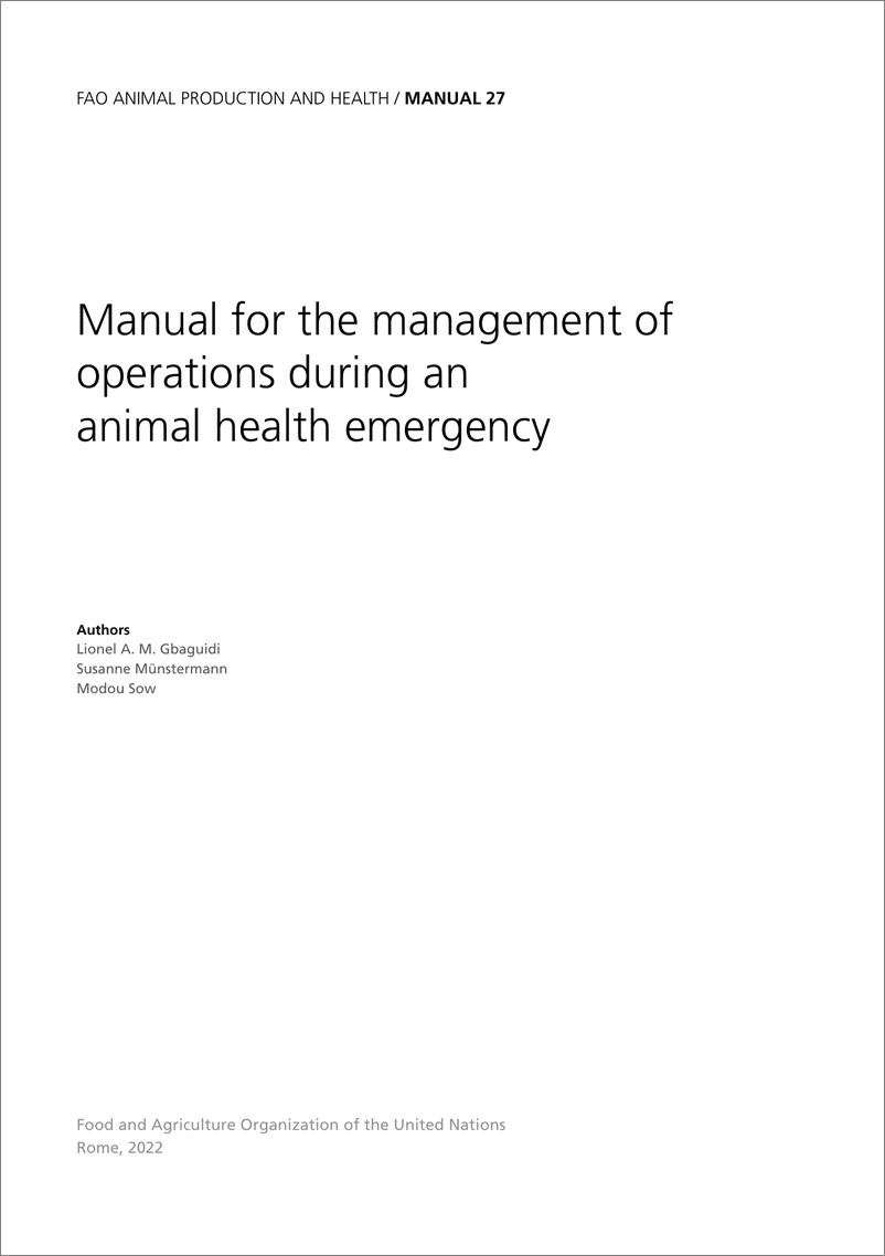 《动物卫生应急行动管理手册》英-91页 - 第2页预览图